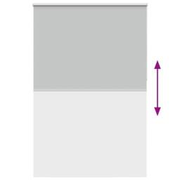Berkfield Home Roller Blind Blackout Off-White 155x230 cm Fabric Width 151.6 cm… in Grey - thumbnail 9