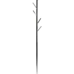Wyld and Coco Silver Stainless Steel Coat Stand with 5 Hooks - thumbnail 2