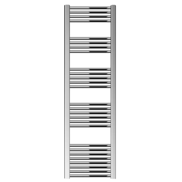 Balterley Straight Heated Towel Rail Radiator, 383W, 400 x 1800mm, Chrome in Silver
