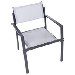 Wyld and Coco Grey Steel Bistro Set 2-Seater with Tempered Glass Coffee Table - thumbnail 7