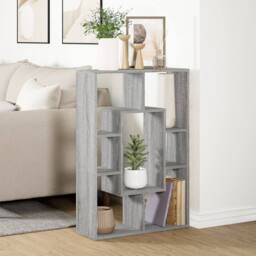 Berkfield Home Bookcase Grey Sonoma 63x20x90 cm Engineered Wood - Size: 63 x 20 x 90 cm - thumbnail 4