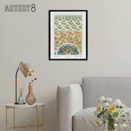 "Artery8 Flower Chrysanthemum Framed Canvas Wall Art Print Vintage Verneuil - Size: W12"" x H16""" - thumbnail 3