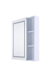 Living and Home Wall-Mounted LED Bathroom Mirror Cabinet in White - thumbnail 5
