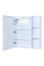 Living and Home Wall-Mounted LED Bathroom Mirror Cabinet in White - thumbnail 7