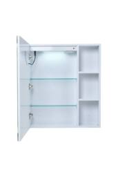 Living and Home Wall-Mounted LED Bathroom Mirror Cabinet in White - thumbnail 4