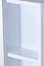 Living and Home Wall-Mounted LED Bathroom Mirror Cabinet in White - thumbnail 8