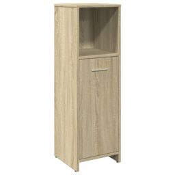 Berkfield Home Bathroom Cabinet Sonoma Oak 30x30x95 cm Engineered Wood in Brown - Size: 30 x 30 x 95 cm - thumbnail 2