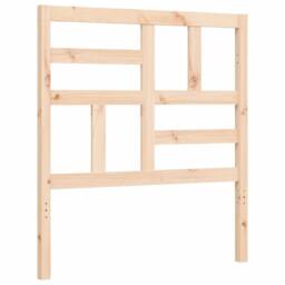 Berkfield Home Bed Frame with Headboard Small Single Solid Wood in Light Brown - thumbnail 8
