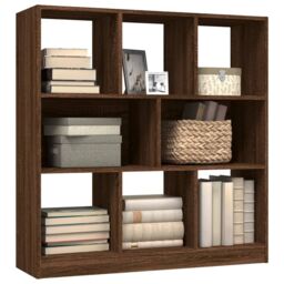 Berkfield Home Book Cabinet Brown Oak 97.5x29.5x100 cm Engineered Wood - thumbnail 3