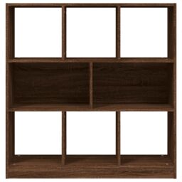 Berkfield Home Book Cabinet Brown Oak 97.5x29.5x100 cm Engineered Wood - thumbnail 4