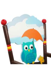 Teamson Kids Fantasy Fields Enchanted Woodland Wooden Rocking Chair in Blue - thumbnail 6