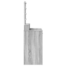 Berkfield Home Dressing Table with LED Lights¬†Grey Sonoma 100x41x140 cm in Grey - Size: 100 x 41 x 140 cm - thumbnail 6