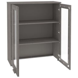 Berkfield Home Top for Highboard HAMAR Light Grey 85x35x100cm Solid Wood Pine - Size: 85 x 35 x 100 cm - thumbnail 4