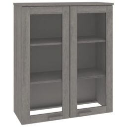Berkfield Home Top for Highboard HAMAR Light Grey 85x35x100cm Solid Wood Pine - Size: 85 x 35 x 100 cm - thumbnail 2