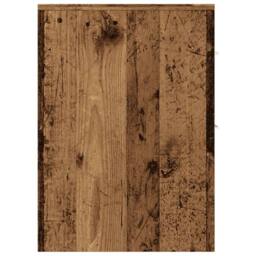 Berkfield Home Narrow Bathroom Cupboard with Wheels Old Wood Engineered Wood in Brown - thumbnail 5
