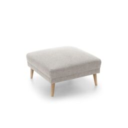 Abakus Direct Harper Footstool - Durable & Easy Clean Upholstery in Cream - thumbnail 5