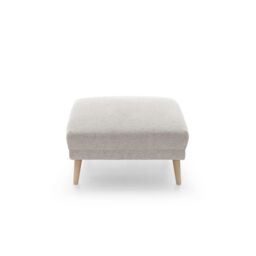 Abakus Direct Harper Footstool - Durable & Easy Clean Upholstery in Cream - thumbnail 4