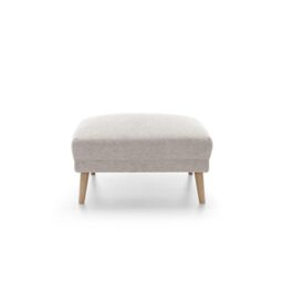 Abakus Direct Harper Footstool - Durable & Easy Clean Upholstery in Cream - thumbnail 2
