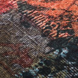 Berkfield Home Rug Washable Patchwork 120x180 cm Multicolour Anti Slip - Size: 100 cm diameter - thumbnail 3