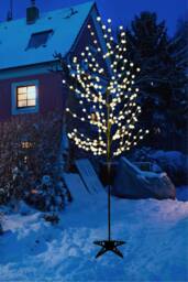 Groundlevel LED Cherry Blossom Tree - Warm White in Black - Size: 10ft - thumbnail 3