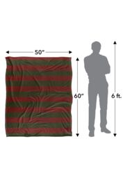 Warner Brothers Nightmare On Elm Street Silky Touch Super Soft Throw Blanket 152x127cm in White - Size: 152x127 cm - thumbnail 3