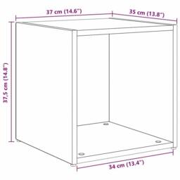 Berkfield Home TV Cabinet Set with Shelf with Storage 8 pcs Old Wood Engineered Wood in Brown - thumbnail 9