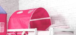 Nöa and Nani Moro Cabin Bed Midsleeper with Slide & Pretty Pink Package in White - Size: Single - thumbnail 3