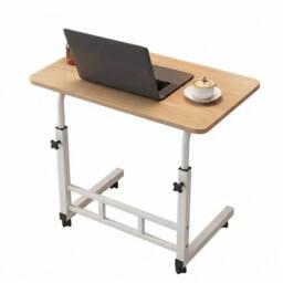 Nordara Bamboo Folding Laptop Stand Adjustable Angle Bed Breakfast Tray Table in Natural - thumbnail 2
