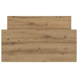 Berkfield Home Bed Frame without Mattress Artisan Oak 100x200 cm Engineered Wood in Brown - thumbnail 5