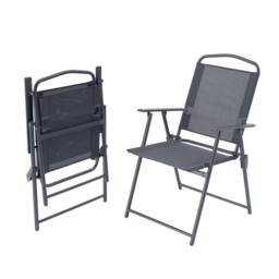 Gainsborough 6 Piece Garden Furniture Set with Glass Table, 4 Chairs & Parasol in Grey - thumbnail 8