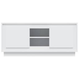 Berkfield Home TV Cabinet White 102x35x45 cm Engineered Wood - Size: 102 x 35 x 45 cm - thumbnail 6