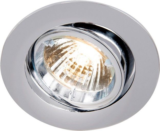 Netlighting GU10 Chrome Recessed Tilt Twist & Lock Downlight 230V in Grey