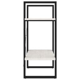 Berkfield Home 2-Tier Book Cabinet White 60x30x70 cm Solid Pine Wood - Size: 60 x 30 x 70 cm - thumbnail 6