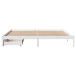 Berkfield Home Full Bed Frame without Mattress White 180x200 cm Super King Solid - thumbnail 4