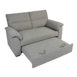 Home Garden Direct Tivoli - 2 Seater Pull out Sofa Bed in Soft Woven Fabric in Grey - thumbnail 8