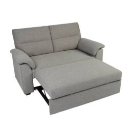 Home Garden Direct Tivoli - 2 Seater Pull out Sofa Bed in Soft Woven Fabric in Grey - thumbnail 9