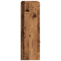 Berkfield Home Decorative Bookshelf Old Wood 60.5x30x90 cm Engineered Wood in Brown - thumbnail 7