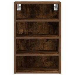 Berkfield Home Hanging Cabinet Smoked Oak 40x29.5x60 cm Engineered Wood in Brown - thumbnail 4