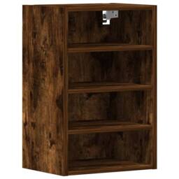 Berkfield Home Hanging Cabinet Smoked Oak 40x29.5x60 cm Engineered Wood in Brown - thumbnail 3