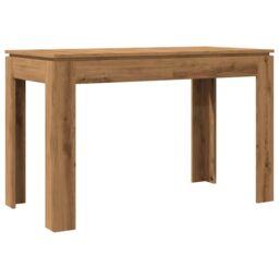 Berkfield Home Dining Table Artisan Oak 120x60x76 cm Engineered Wood in Brown - Size: 120 x 60 x 76 cm - thumbnail 6
