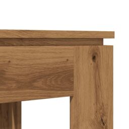 Berkfield Home Dining Table Artisan Oak 120x60x76 cm Engineered Wood in Brown - Size: 120 x 60 x 76 cm - thumbnail 7