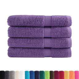 Berkfield Home Premium Towels SOLUND 4 pcs Purple 100x200 cm 600 gsm