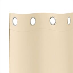 Berkfield Home Curtains with Curtains 2 pcs Cream 140 x 140 cm Polyester - thumbnail 4