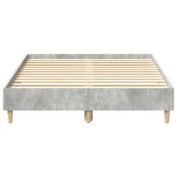 Berkfield Home Bed Frame No Mattress Concrete Grey 135x190 cm Double Engineered Wood - thumbnail 5