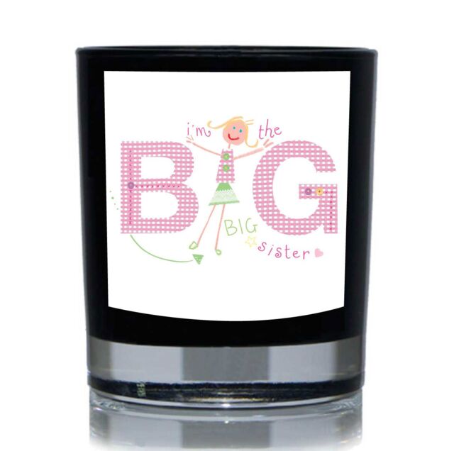 60 SECOND MAKEOVER I'm The Big Sister Funny 20cl Candle in Black