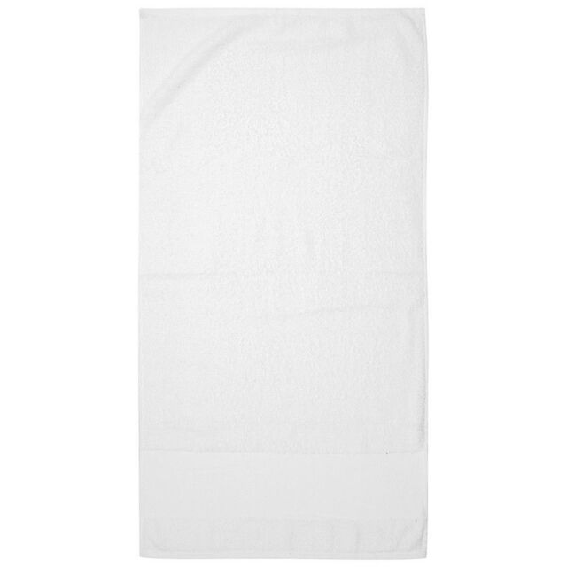 Towel City Printable Border Hand Towel in White - image 1