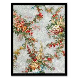 Artery8 Sir Matthew Digby Wyatt Framed Wall Art Elegant Vintage Flower Pattern - Size: A4 - thumbnail 1