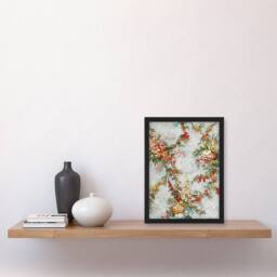 Artery8 Sir Matthew Digby Wyatt Framed Wall Art Elegant Vintage Flower Pattern - Size: A4 - thumbnail 2