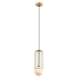 Netlighting Modern Hanging Pendant Golden 1 Light with Gold White Shade G9 - thumbnail 2