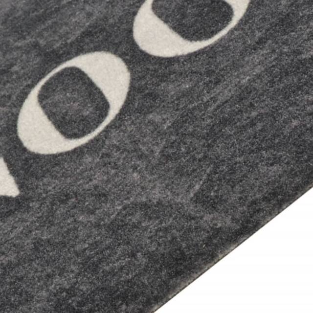 Berkfield Home Kitchen Rug Washable Cooking Black 45x150 cm Velvet - image 1